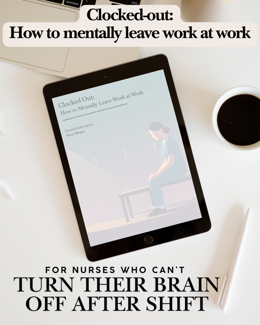 Nurse Burnout Recovery Workbook | Mental Health Transition Guide (Printable PDF)