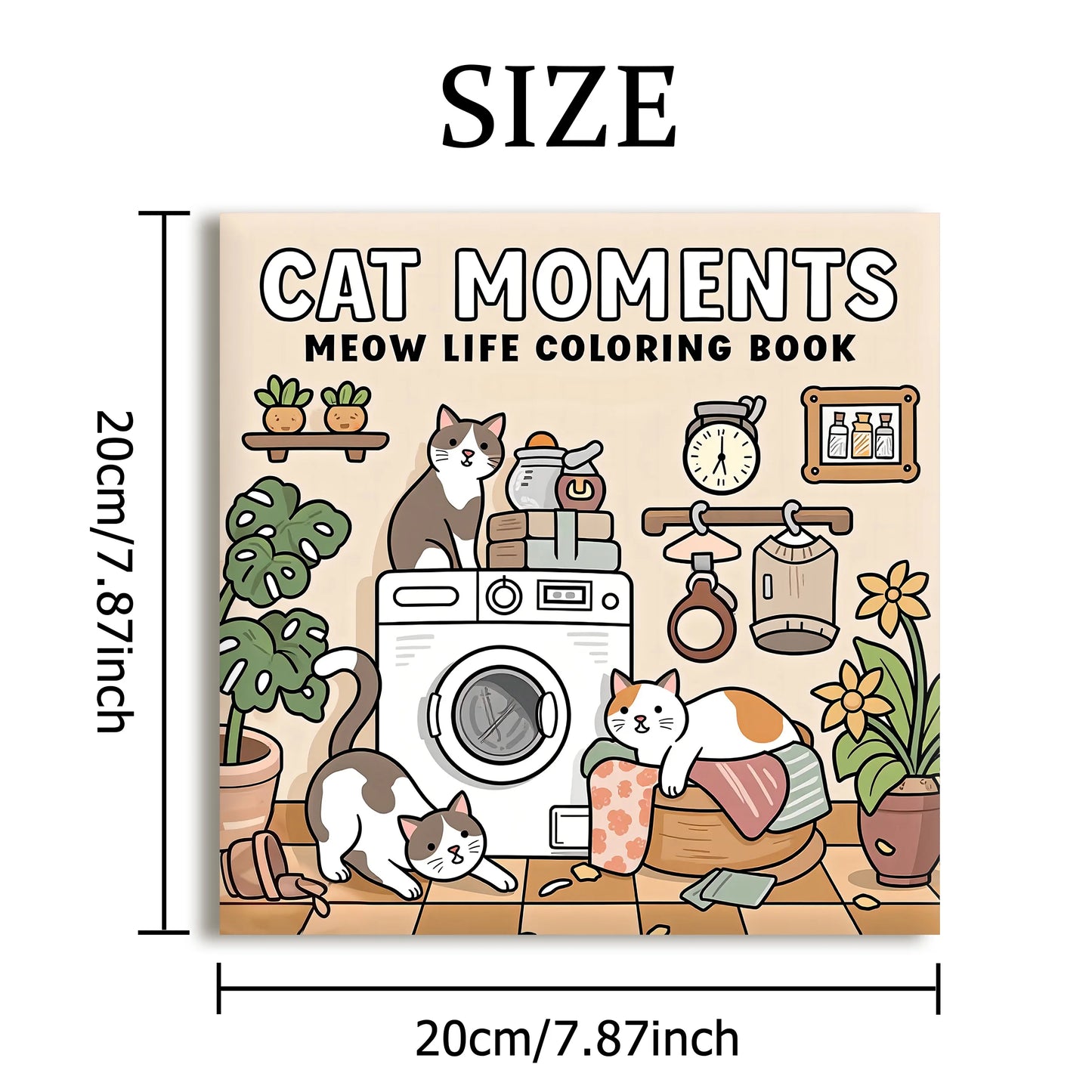 Calm Cat Moments Coloring Book